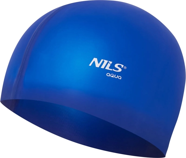 Silikonen zwemmuts NILS Aqua donkerblauw