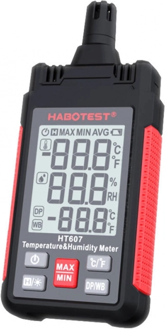 Habotest temperatuur- en vochtigheidsmeter