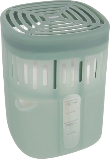 Vochtabsorbeerder met vervangbare navulling 450 g, opvangreservoir 1 l, groen
