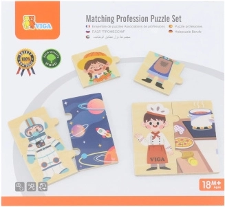 Viga houten memory beroepen – 24 stukjes, 8 beroepen