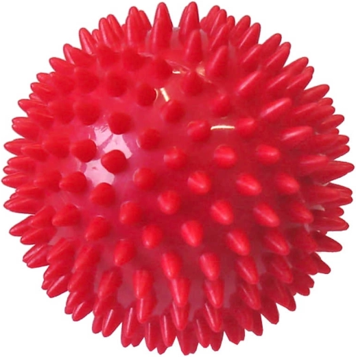 ACRA massagebal egel 7,5 cm rood - 1 stuk