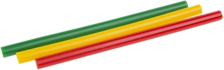 Kleurige smeltlijmsticks 7,2 × 100 mm, set van 12 stuks