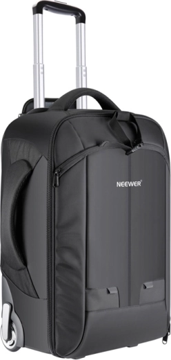 Rugzak met wielen en camerakoffer NEEWER NW3300, zwart/rood, 55 × 35 × 26 cm