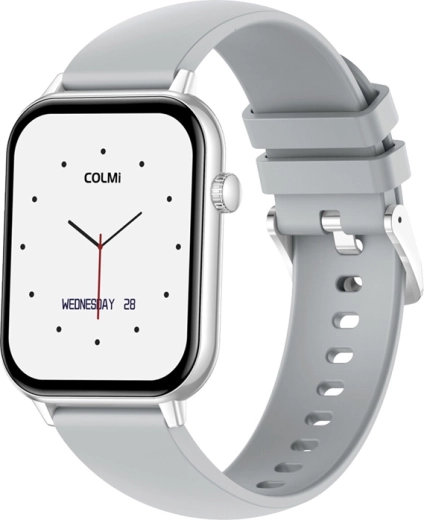 Slimme smartwatch Colmi C28 zilverkleurig