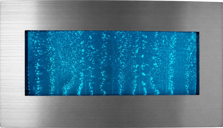 Hangende bubbelwaterwand met RGB LED-verlichting 95 × 55 × 11,5 cm