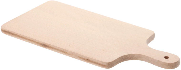Beukenhouten snijplank met handgreep 44 × 19 cm