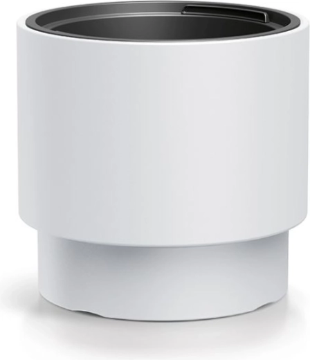Bloempot met inzet HEOS 29,8 cm – wit, vorstbestendig en UV-bestendig