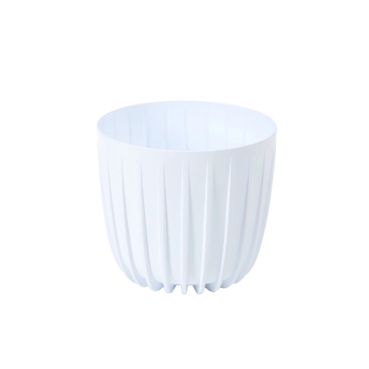 Lage bloempot Mira 160 wit