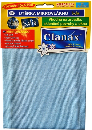 Microvezeldoek voor glas SAFÍR 40 × 40 cm, 290 g/m²