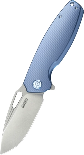 Kubey Tityus inklapbaar zakmes 8,6 cm blauw titanium
