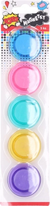 Gekleurde ronde magneten 40 mm – set van 5 stuks
