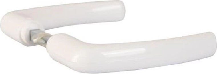Klassieke deurklink met pen, wit, 1 paar