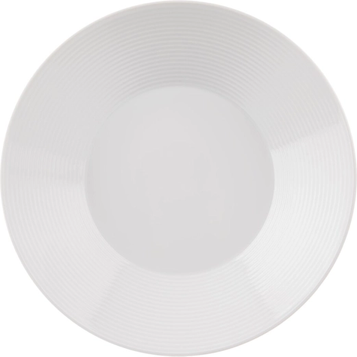 Diep porseleinen bord Mona met lijndecor 22 cm