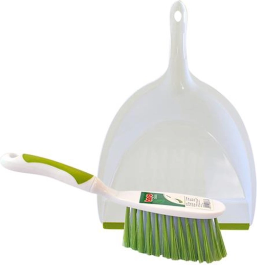 Handveger en blik TORO groen-wit