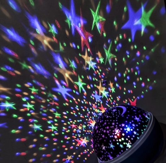 Solight LED-projectiebol multicolor met rotatie en 9 modi