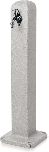 Tuinpaal met kraan in koelgrijs graniet