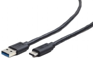 USB 3.0-kabel USB‑C (A male naar USB‑C male), 0,5 m, zwart