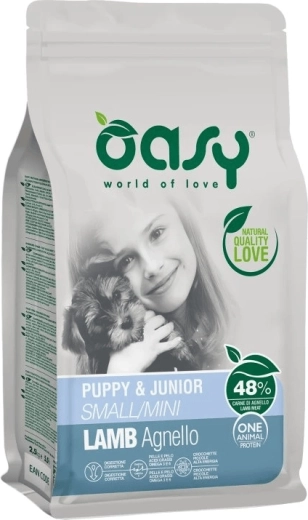 Oasy One Animal Protein Puppy Small/Mini lam 2,5 kg