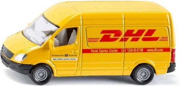Metalen model van een DHL-postbusje SIKU