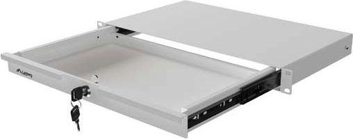 Lanberg afsluitbare lade voor 19" rack 1U, 270 mm, grijs
