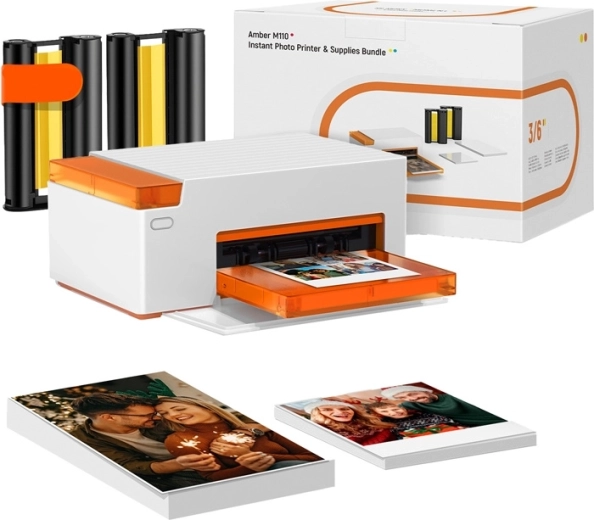 Liene Amber M110 draagbare fotoprinter 10 × 15 cm met papierset