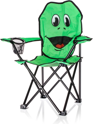Opvouwbare kinderstoel Frog met kikkermotief, draagvermogen 35 kg