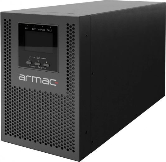 Back-upstroomvoorziening UPS Armac Office On‑Line PF1 1000 VA met LCD, 4× IEC C13, metalen chassis, dust‑free