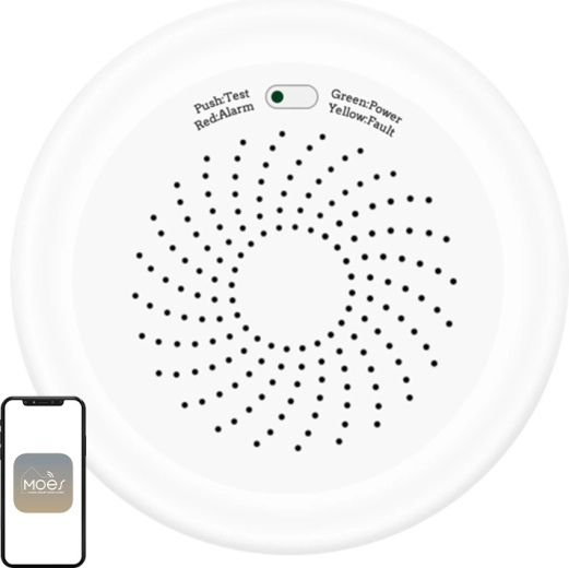 Moes ZigBee-sensor voor aardgaslek (methaan) Tuya