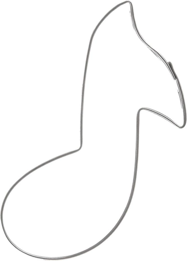 RVS koekjesuitsteker noot 7 cm