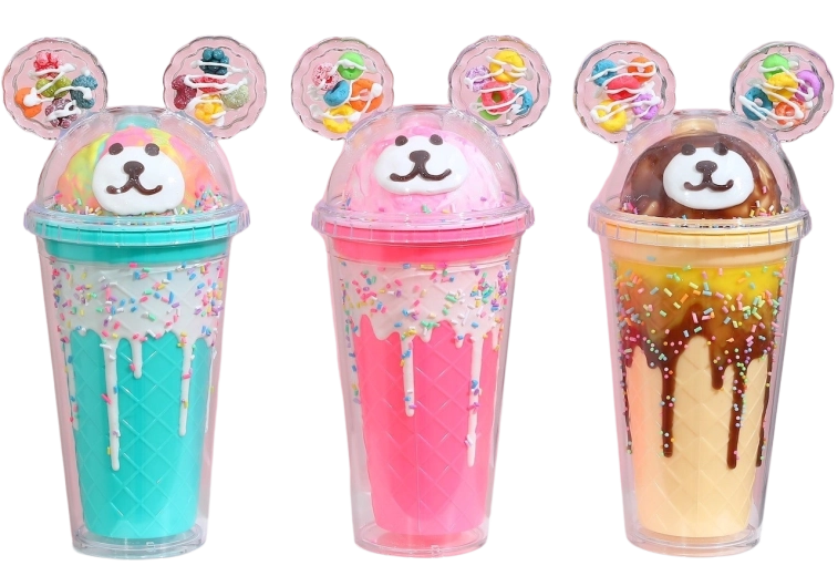 Beker met deksel en rietje Beertje 480 ml (meerdere varianten)