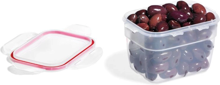 Doos Lock & Lock Easy Match rechthoekig 800 ml rood