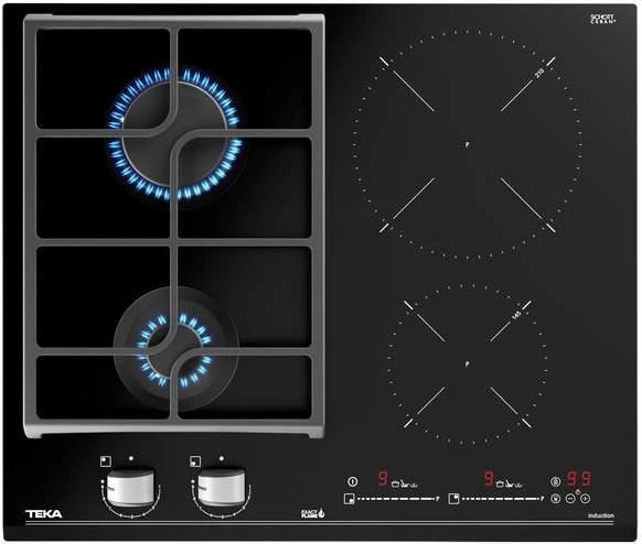Inductie-gaskookplaat Teka 2-in-1