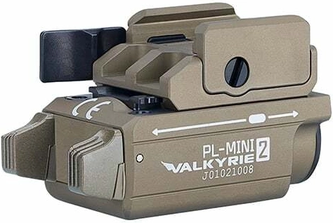 Tactische pistoollamp Olight PL-Mini 2 Valkyrie, 600 lm, zandkleur