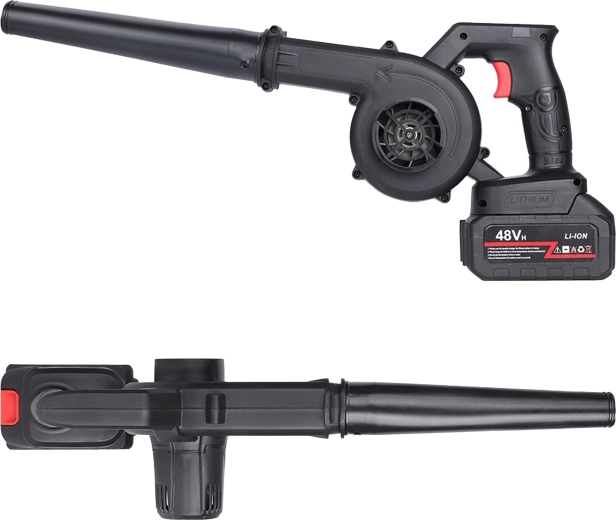 Krachtige accu-handblazer en bladzuiger 2-in-1, 48V Li-ion