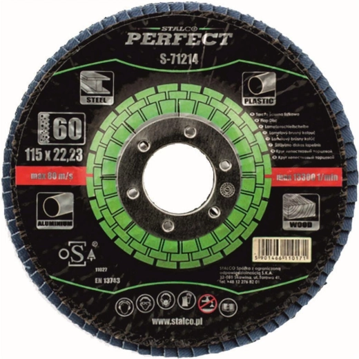 Lamellenschijf 115 × 22,23 mm korrel 40 korund STALCO