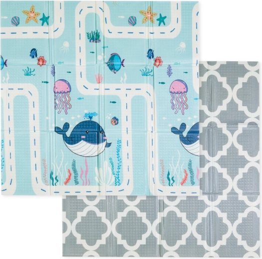 PETITE&MARS opvouwbare speelmat Campy S ocean & arabesca