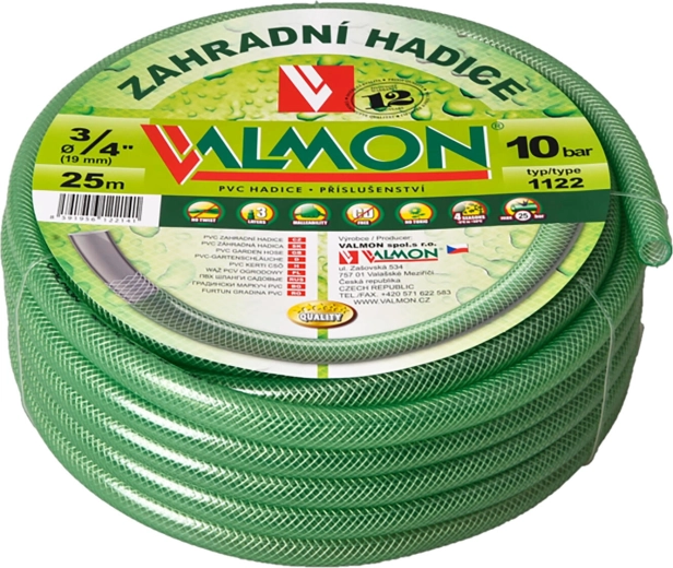 Tuin-PVC-slang 1″, 25 m, transparant lichtgroen