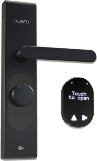 Slimme deurslot LOQED Touch Smart Lock zwart Wi‑Fi en Bluetooth
