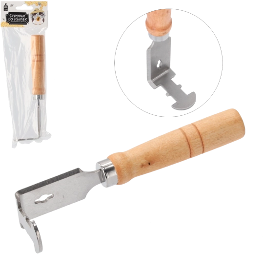 Raatkrabber met houten handvat voor imkers