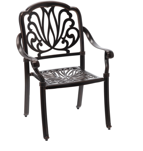 Aluminium tuinstoel Hastings in antiek bronzen kleur