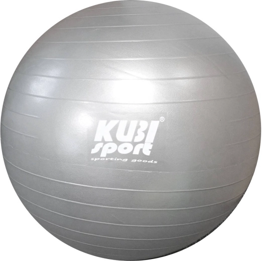 Kubisport gymnastiekbal zilverkleurig 65 cm - 1 stuk