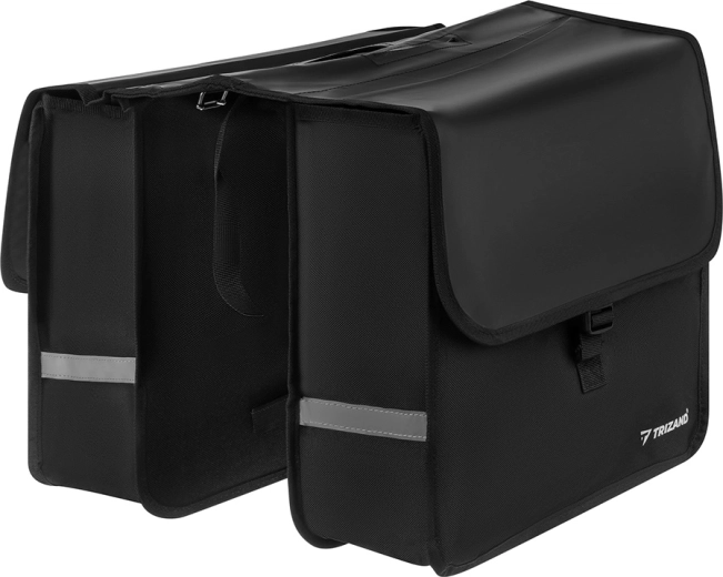 Set dubbele fietstassen voor bagagedrager Trizand 28 l