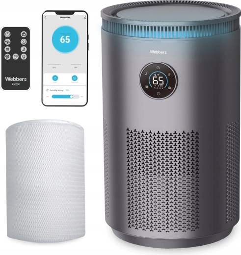 Verdampende luchtbevochtiger WEBBER COMO met antibacterieel filter