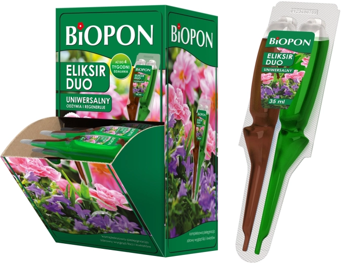 Biopon Eliksir Duo voor snelle regeneratie en voeding van sierplanten