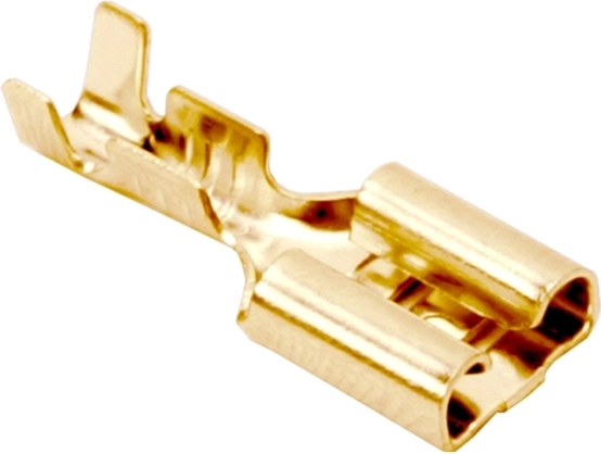 Verkoperen krimpbus voor vlakstekker 6,3 mm