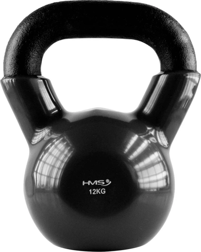 Kettlebell van staal met vinyloppervlak 12 kg HMS
