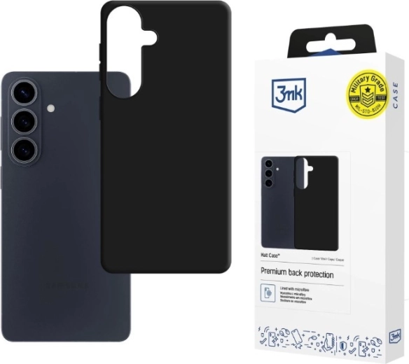 Matte hoesje 3mk Matt Case voor Samsung Galaxy S26, zwart