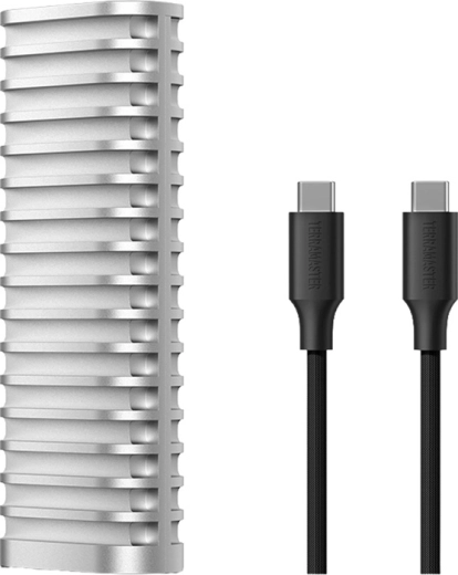 Terramaster D1 SSD Plus externe behuizing voor M.2 NVMe SSD (USB4, 1 sleuf)