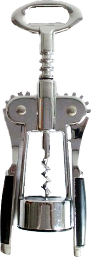 Uitschuifbare vleugelkurkentrekker van zinklegering