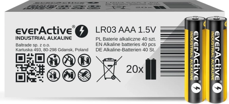 Alkaline batterij EVERACTIVE industrieel AA (LR6) – 1 stuk